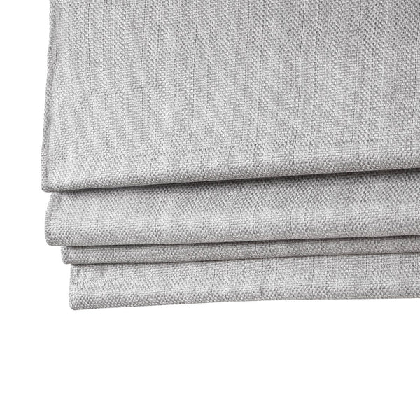 English Elm Basketweave Thermal Foambacking Room Darkening Cordless Roman Shade with Basketweave Texture Finish Grey 6.42 L x 10.5 W x 7.5 H B03598229