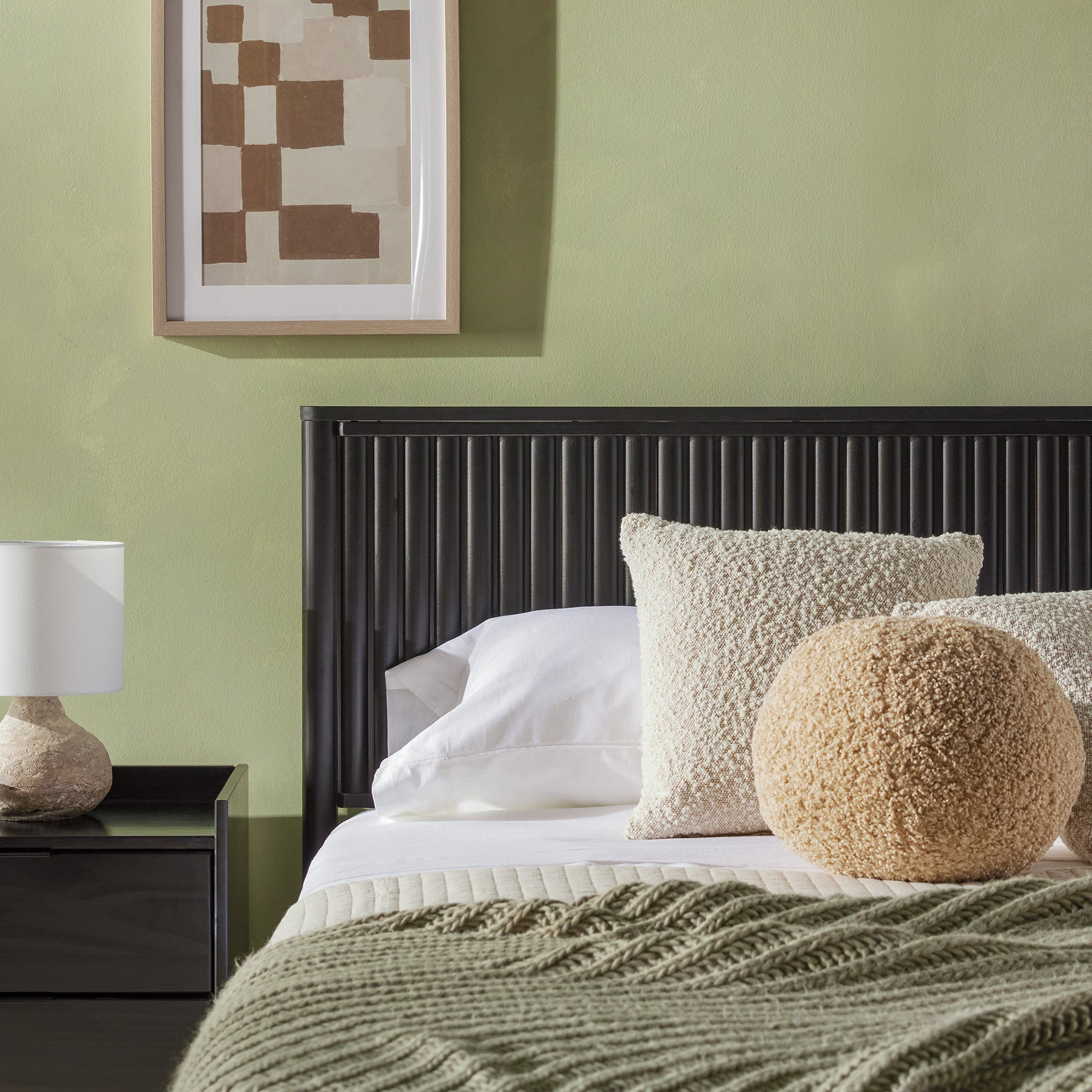 Walker Edison Paris Reeded Headboard Bed - Thumbnail 5