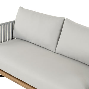 English Elm Christopher Knight Home® - Lucca Outdoor 6-Piece Patio Conversation Set - Stylish Acacia Wood, Rope Accents & Cushions N773OC00020G