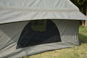 English Elm Inflatable Glamping Tent 4 Season Waterproof Air Beam Frame Shelter for 4 to 6 Persons Army Green W640P244860