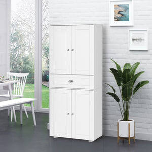 English Elm Homcom 72" Stylish Freestanding Kitchen Pantry Cabinet With Adjustable Shelves & Elegant Design W2225S00063