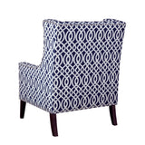 Madison Park Barton Modern/Contemporary Wing Chair FPF18-0417 Navy