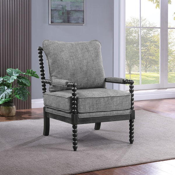 OSP Home Furnishings Eliza Spindle Chair Graphite