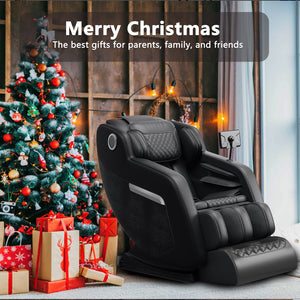 English Elm Massage Chair Zero Gravity Full-Body Recliner with 20 Airbags, Hip Heat, Foot & Air Massage System W3327S00004