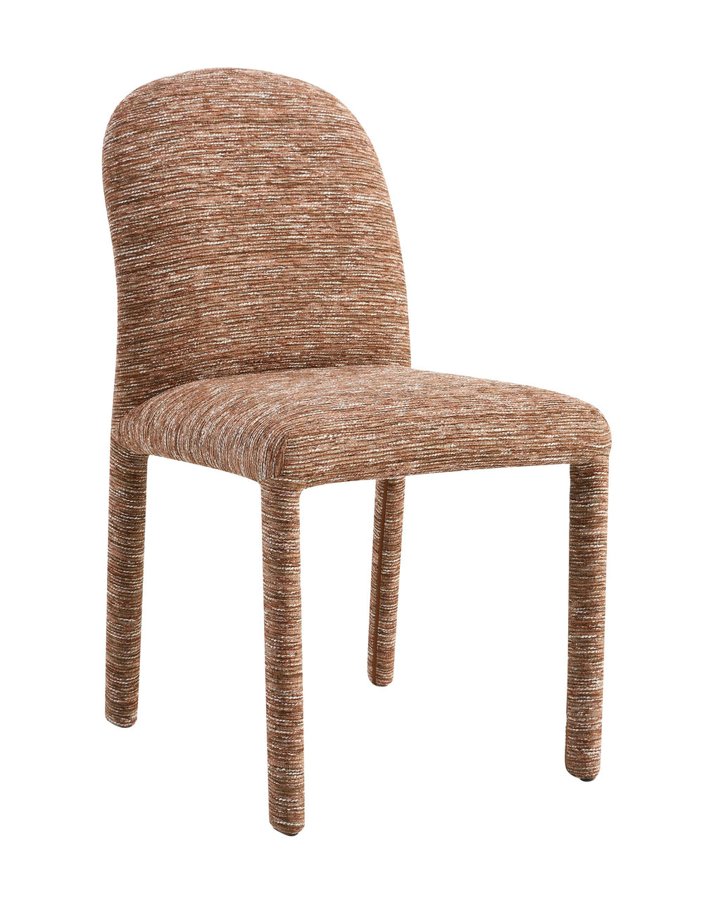 English Elm Lidi Brown Chenille Side Chair Set of 2 — Padded Fabric & Sponge Seats, 220lb Capacity, Modern Chic B2726P402034