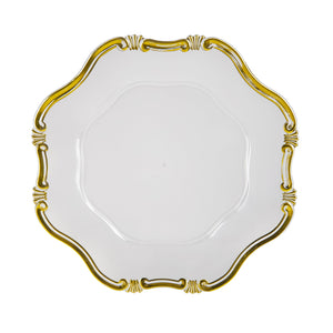 English Elm 8 Pack Plastic Charger Plates, 13" – Elegant Table Decor For Events, Durable & Reusable Design! W2078P285452