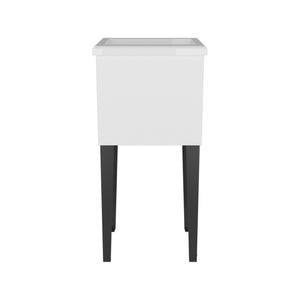 English Elm Kulm Deep Wash Basin Utility Tub with Metal Legs for Laundry or Mudroom B097S00266