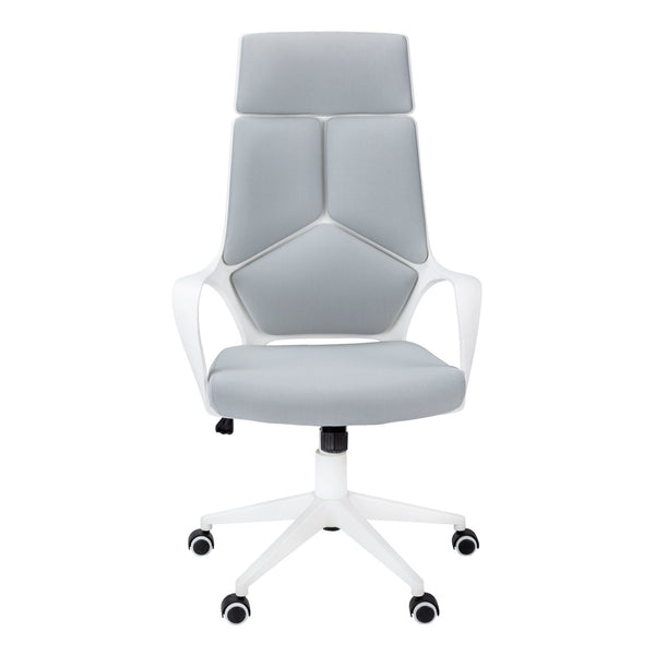 English Elm Office Gaming Chair with Ergonomic High-Back, Thick Padded Seat, Tilt Lock, 360° Swivel Mobility White 27 L x 11 W x 23 H B2710P219672