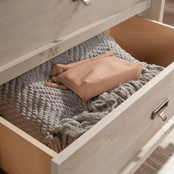 English Elm 4-Drawer Chest – Stylish Gray Storage Solution With Smooth Glides For Home, Office & Living Spaces B356P402590