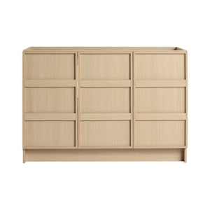 English Elm 48" Freestanding Bathroom Vanity Plywood Cabinet Dune Oak Soft-close Doors Modern W999P392901