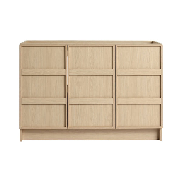 English Elm 48" Freestanding Bathroom Vanity Plywood Cabinet Dune Oak Soft-close Doors Modern W999P392901