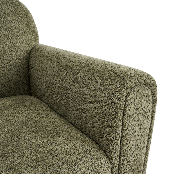 English Elm Rapallo Upholstered Accent Chair Plush Seat Modern Frame for Living Room or Entryway Olive Green N776P381488G