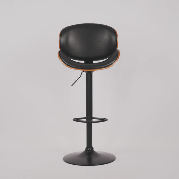 English Elm Hengming Bentwood Pu Leather Swivel Barstools Adjustable Height Kitchen Island Set W212P465190