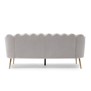 English Elm Christopher Knight Home® - 3 Seater Sofa - Modern Glam Velvet Seating With Gold Legs, Plush Comfort & Elegant Design For Living Rooms 70395.00ABGE_70395.00BBGE