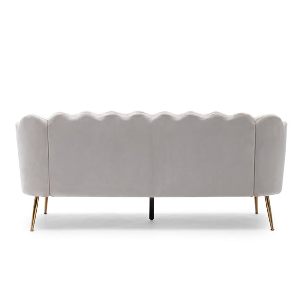 English Elm Christopher Knight Home® - 3 Seater Sofa - Modern Glam Velvet Seating With Gold Legs, Plush Comfort & Elegant Design For Living Rooms 70395.00ABGE_70395.00BBGE