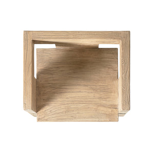 English Elm Avenel Reclaimed Elm Sculptural Accent Chair Wabi-sabi Solid Wood Architectural Statement Natural B2719P474445