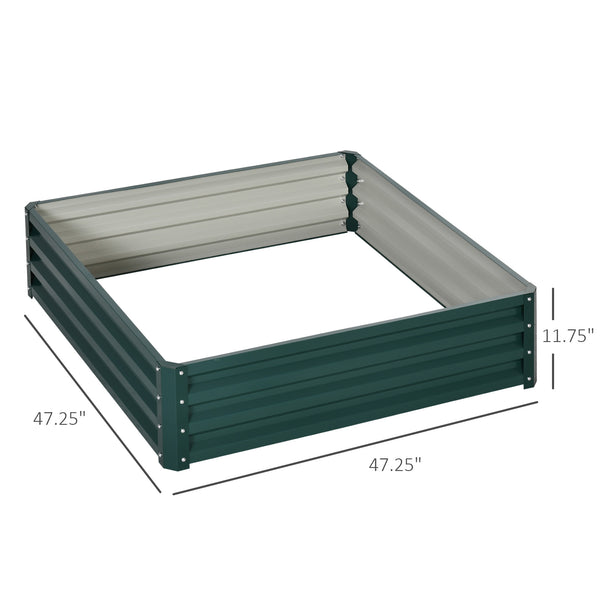 English Elm Outdoor Raised Planter Box with Drainage Reservoir for Herbs Vegetables Balcony T3971P423563