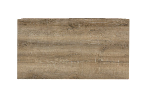 English Elm A Modern Two-tier Mdf Coffee Table with Open Shelf for Living Room Storage Wood W3875P396830