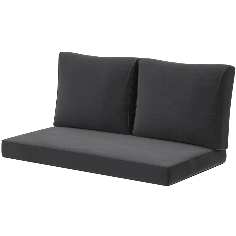 English Elm Garden Loveseat Cushion Set Fade Resistant Yarn Dyed Upf 50 Outdoor Patio Comfort T3971P468466