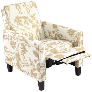 English Elm Christopher Knight Home® - 27.5" Push Back Recliner with Beech Legs, Deep Ergonomic Seat & Extendable Footrest for Rooms Yellow N763P256508G