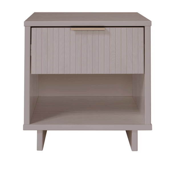 English Elm Granville 18" Nightstand In Light Gray – Modern Glam Solid Wood Design With Stylish Storage Solution B365P398152