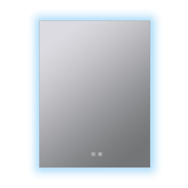 English Elm Vellum Led Backlit Frameless Bathroom Vanity Mirror with Defogger and Touch Controls B2731P478337