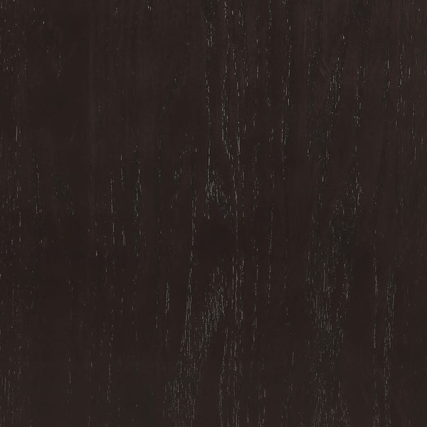 English Elm Hester Espresso 5-Piece Dining Set with Built-In Storage Cabinet, Modern Black Pattern Chairs, Wood Finish B062S00807