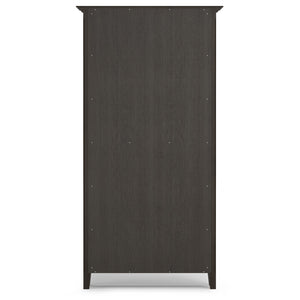 English Elm Amherst 36-Inch Solid Pine 5-Shelf Bookcase In Hickory Brown - Rustic Charm For Any Space B136P238613