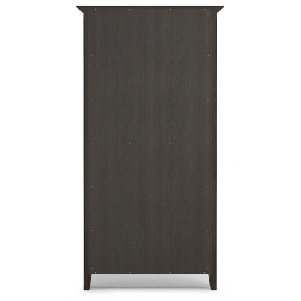English Elm Amherst 36-Inch Solid Pine 5-Shelf Bookcase In Hickory Brown - Rustic Charm For Any Space B136P238613