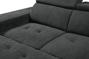 English Elm Remy Woven Fabric Sleeper Sectional with Storage Ottoman and Tucked Away Stools B2749S00184