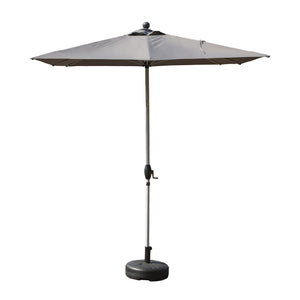 English Elm Rectangle Patio Umbrella With Crank Lift And Tilt Function, Uv-Protective Grey For Ultimate Shade W1859P320959-GIGA
