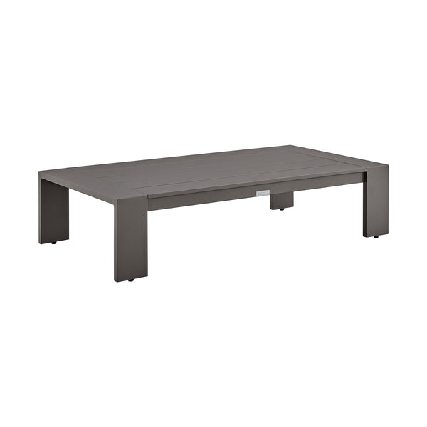 English Elm Umbriax 4-Piece Aluminum Outdoor Coffee Table Set in Brown — Weather-Resistant, Rust-Free, Easy-Clean Covers B2736P354358
