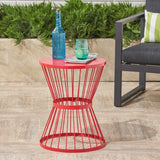 Christopher Knight Home® - Noble House - Lassen Outdoor 16 Inch Iron Side Table