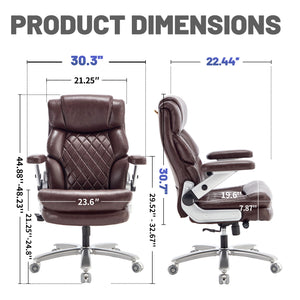 English Elm 500lbs Heavy Duty Executive Chair Wide Spring Seat Ergonomic High Back Home Office W5201P419026