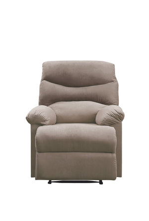 English Elm Light Brown Recliner - Luxurious Motion Chair With Pillow-Top Arms & Memory Foam For Ultimate Comfort B062P215436