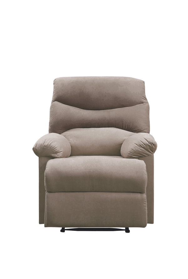 English Elm Light Brown Recliner - Luxurious Motion Chair With Pillow-Top Arms & Memory Foam For Ultimate Comfort B062P215436