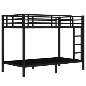 English Elm Metal Twin Xl Bunk Bed For Teens & Adults - Space-Saving, Noise-Reducing, Easy Assembly, Black Finish W1580P368408