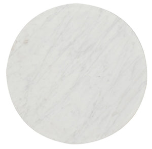 Hooker Furniture Beaumont Vintage-Inspired Martini Table With Cast Iron Base And Sandblasted Waxed Marble Top, Neutral Accent 5751-80117-02