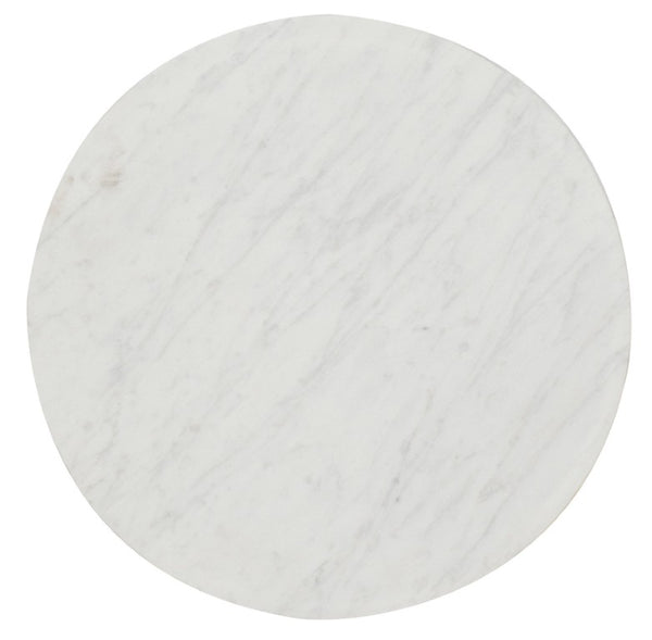 Hooker Furniture Beaumont Vintage-Inspired Martini Table With Cast Iron Base And Sandblasted Waxed Marble Top, Neutral Accent 5751-80117-02