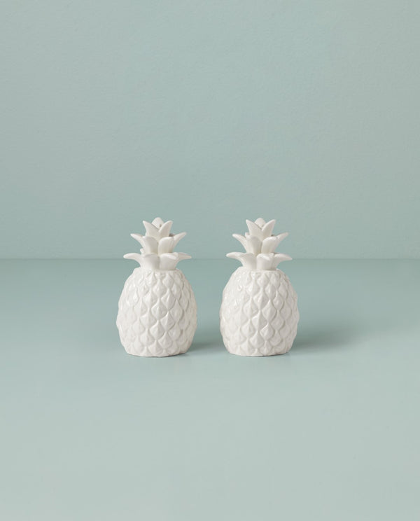 Lenox Wicker Creek Pineapple Salt & Pepper Set White, WHITE PORCELAIN 893879