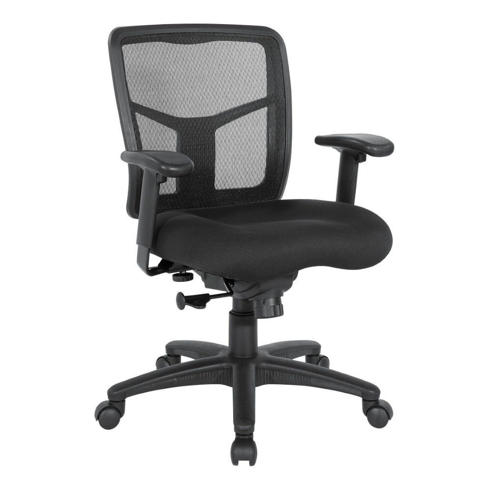 OSP Home Furnishings Progrid® Breathable Mesh Manager Chair with Lumbar Support and Ergonomic Seat Controls 92553-30