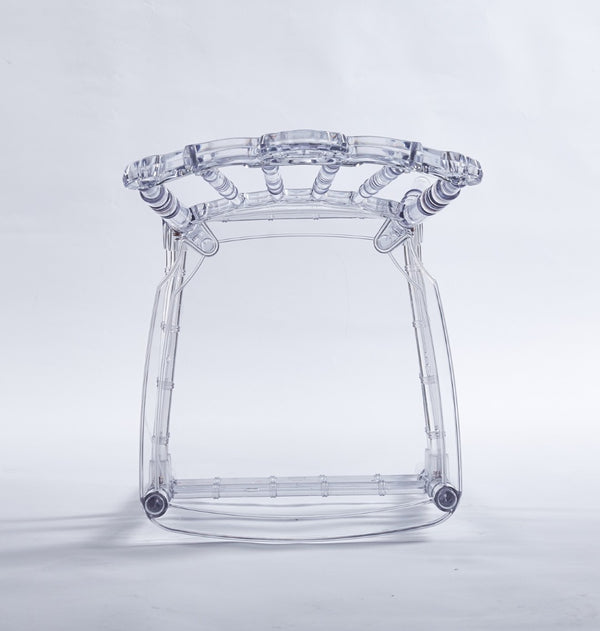 English Elm Wedding Chairs Set Of 4 - Modern Clear Plastic Dining Chairs For Events, Receptions & Home Use W234P194521-GIGA