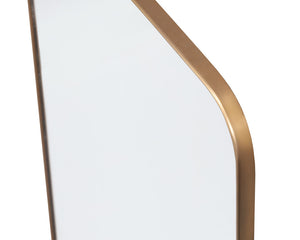 Sunpan Calabasas Floor Mirror - Sleek Minimalist Design with Iron Frame, Perfect for Modern Loft Spaces Brass