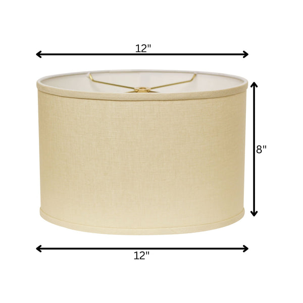 English Elm Slant Oval Hardback Linen Shade Washer Fitter Mid-century Retro Style Table Lamp Accent Beige B075101751