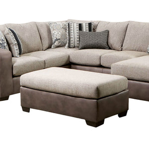 English Elm Upholstery Plush Square Chenille Ottoman with Solid Wood Block Legs — Versatile Seating & Accent Piece, 41"W x 41"D x 20"H Brown,Light Brown 39 L x 39 W x 18 H B2741P355281