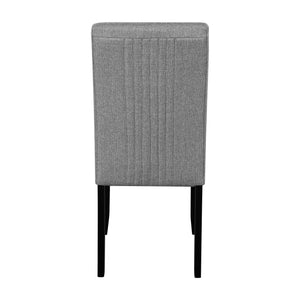 English Elm Modern Tufted Dining Chairs Set of 4 Linen Upholstered with Rubberwood Legs Gray N752P245708E