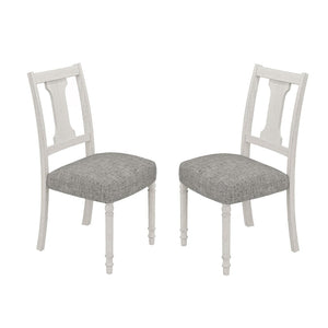 English Elm Set Of 2 Linen Upholstered Dining Side Chairs - Chic, Comfortable Seating For Any Space B016P392420-GIGA