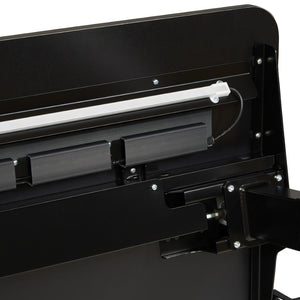 OSP Home Furnishings Arena 1337 Battlestation Gaming Desk Red Carbon Fiber/Black