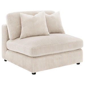 English Elm Cassidy Three Piece Corduroy Sectional with Lounge Unit for Cozy Living Spaces B062S01421