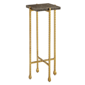 Flying Gold Marble Drinks Table